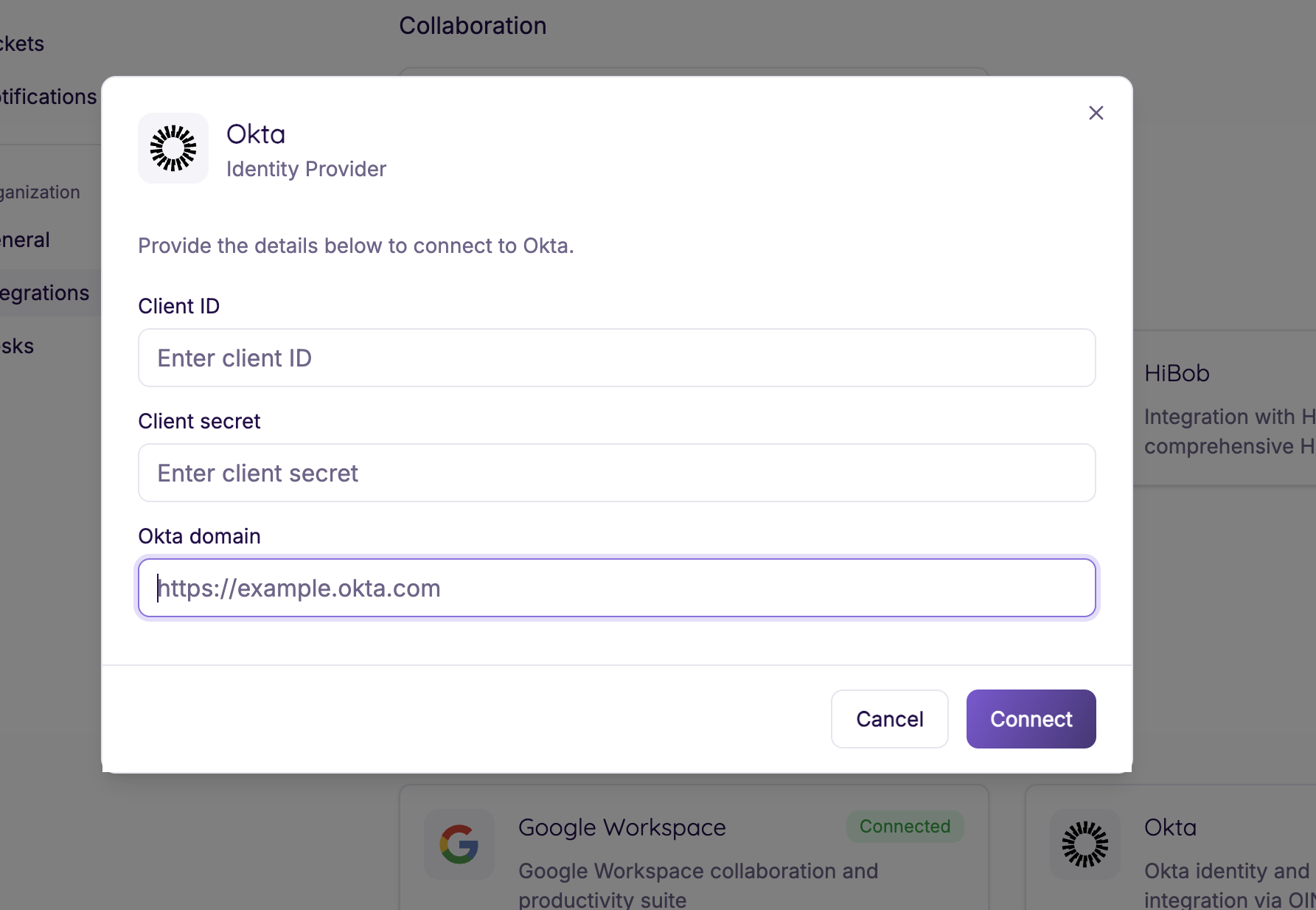 Okta Integration Configuration